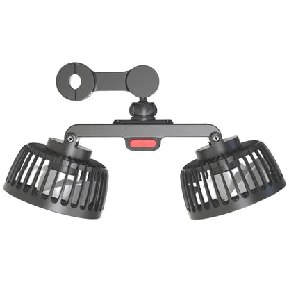 Car Electric Seat Back Cooler 3 Speeds USB Dual Head Fan 12V/24V