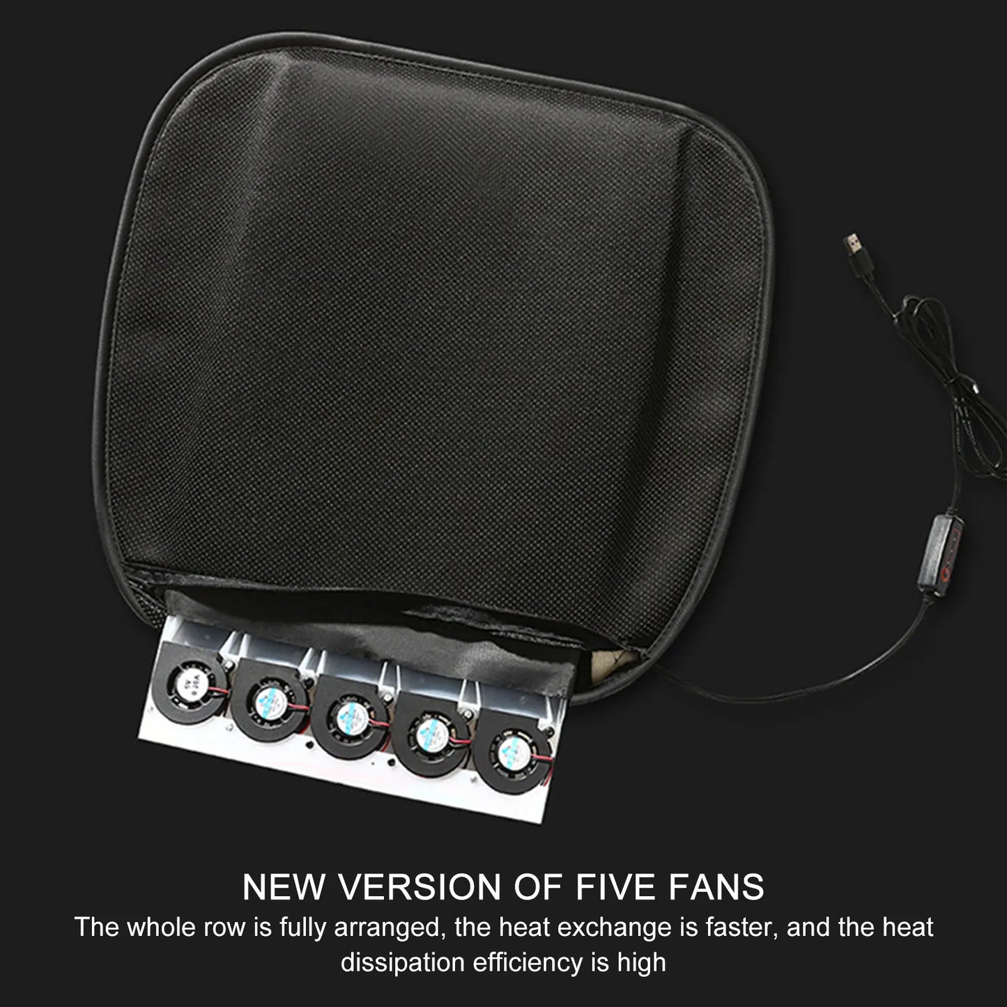 12V Cooling Car Seat Cushion Cover With Air Ventilated Fan Conditioned Cooler