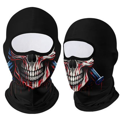 Motorcycle Face Mask Clown Ghost Skull Breathable Windproof UV Sun Dust Protective Mask
