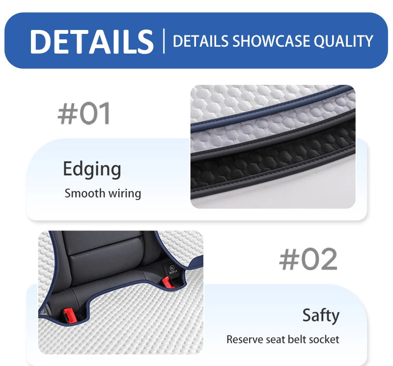 Car Universal Ice Silk Summer Breathable Seat Cushion