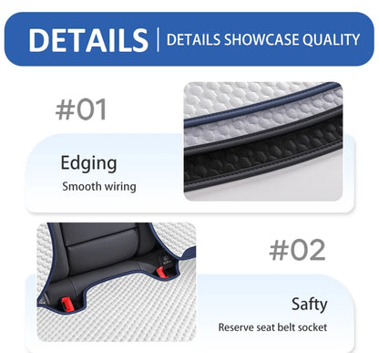 Car Universal Ice Silk Summer Breathable Seat Cushion