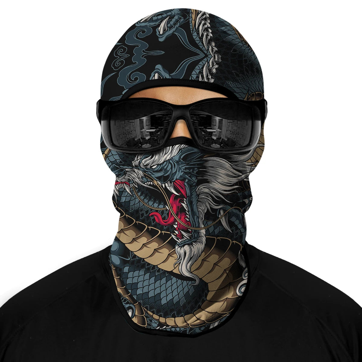 Motorcycle Full Face Sun Protection Lining Summer Breathable Skull Halloween Masks