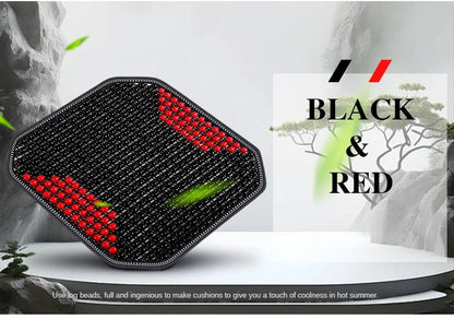 Summer Wooden Beads Seat Cushion  Cool and Breathable Comfortable Multi-occasion Use