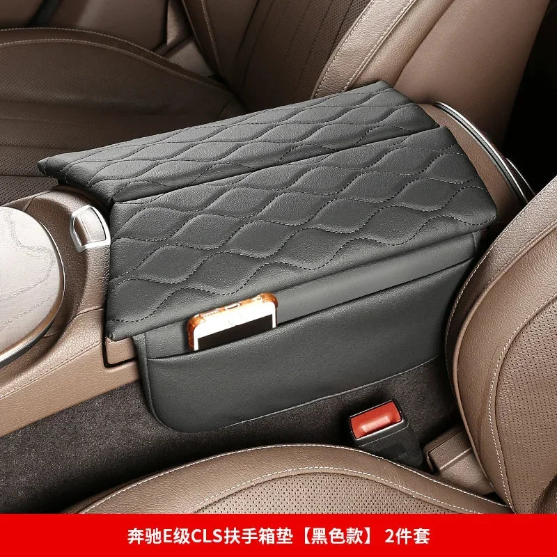 Car Center Console Armrest Box Cover Pad Organizer For Mercedes Benz E Class