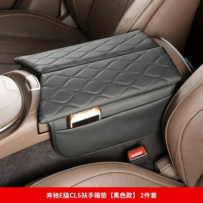 Car Center Console Armrest Box Cover Pad Organizer For Mercedes Benz E Class