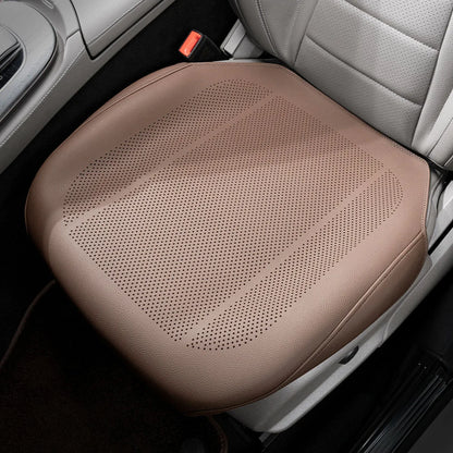 Car PU Leather Cooling Breathable Non Slip Thin All Season Universal Seat Cushion