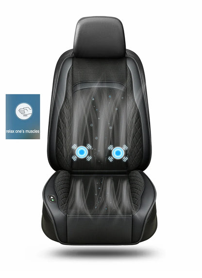 Car Summer Cool 3D Spacer Air Seat Cushion 16 Fans 12V/24V