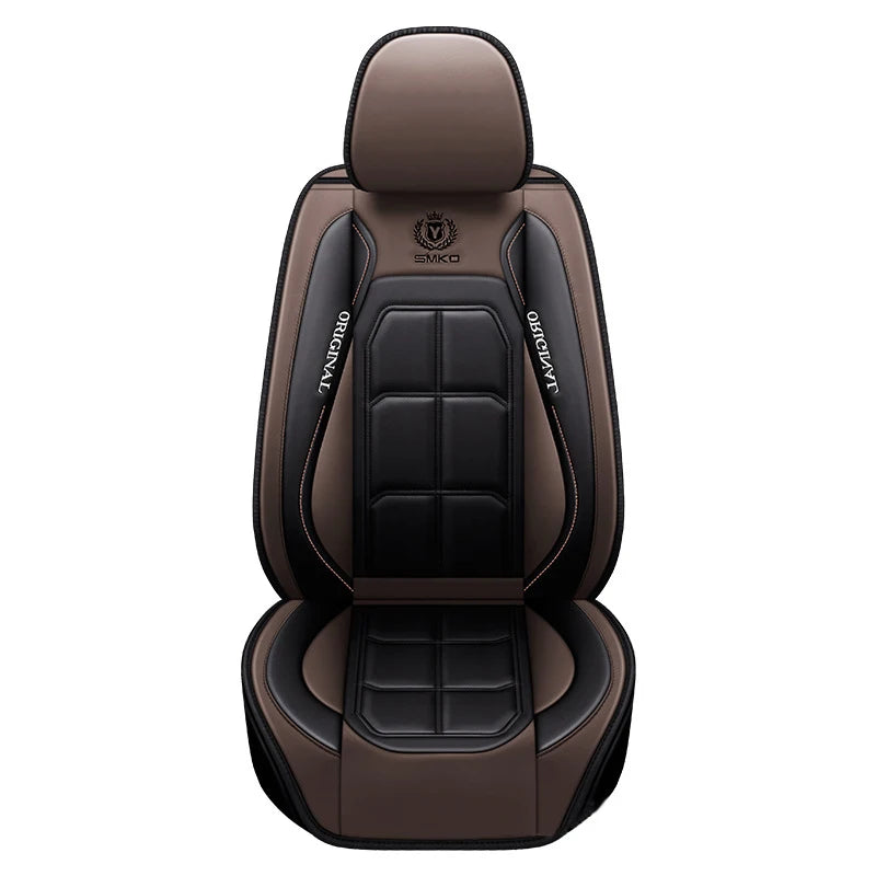 Car Luxury Pu Leather Universal Auto Front Seat Protective Seat Cushion
