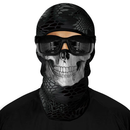 Motorcycle Full Face Sun Protection Lining Summer Breathable Skull Halloween Masks