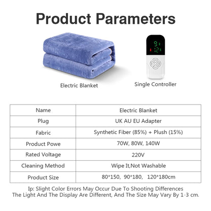 Electric Blanket Intelligent Switch Thicken Security Heating Pad Thermostat Mattress