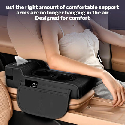 Car Armrest Cover Heightening Pad Storage Organizer