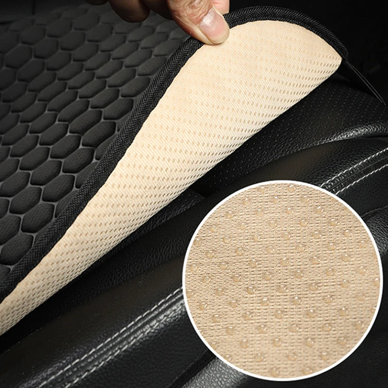 Car Summer Breathable Linen 3D Ice Silk Cushion 3 Pcs