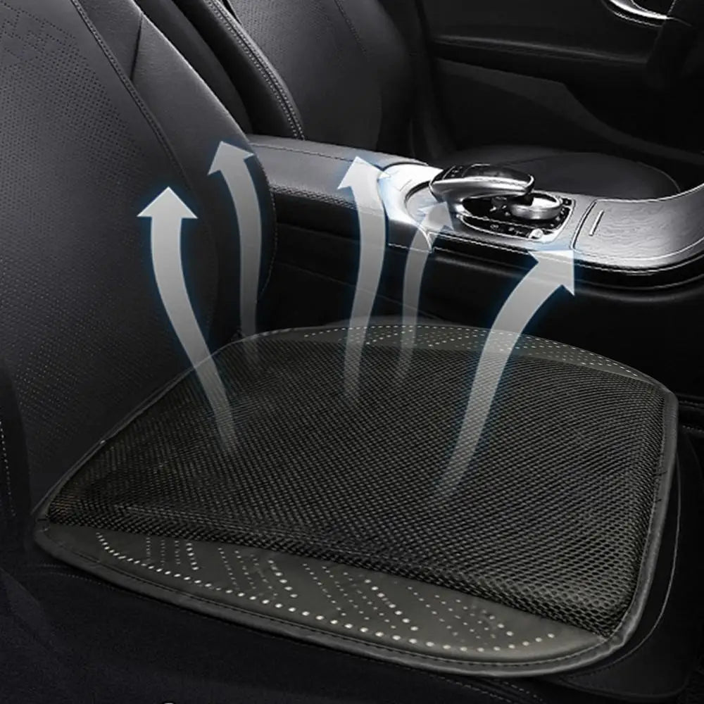Cooling Car Seat Cushion Driver Seat Cushion with 5 Fans Breathable Three-Speed Adjustable Pad