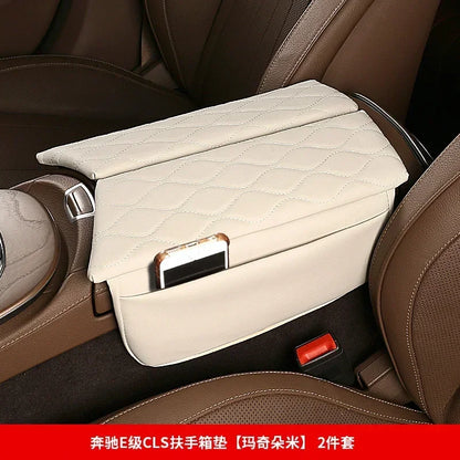Car Center Console Armrest Box Cover Pad Organizer For Mercedes Benz