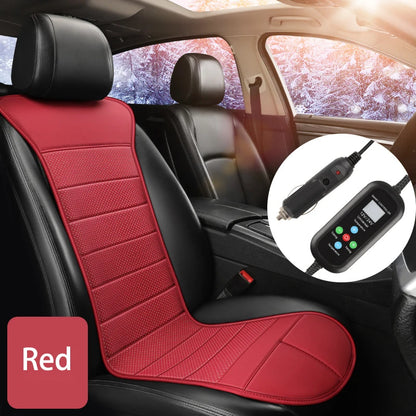 12V/24V Car Heated Seat Cushion Anti Slip Warm Winter Universal Heating Pad
