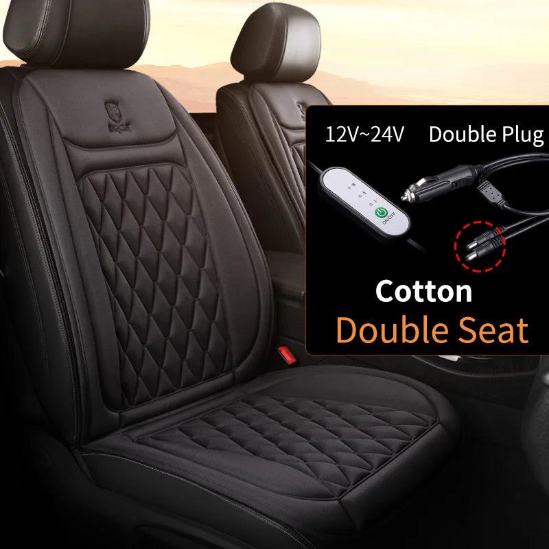 12/24v  Car Heated Seat Cover 30' Fast Heated Seat Protector Cushion