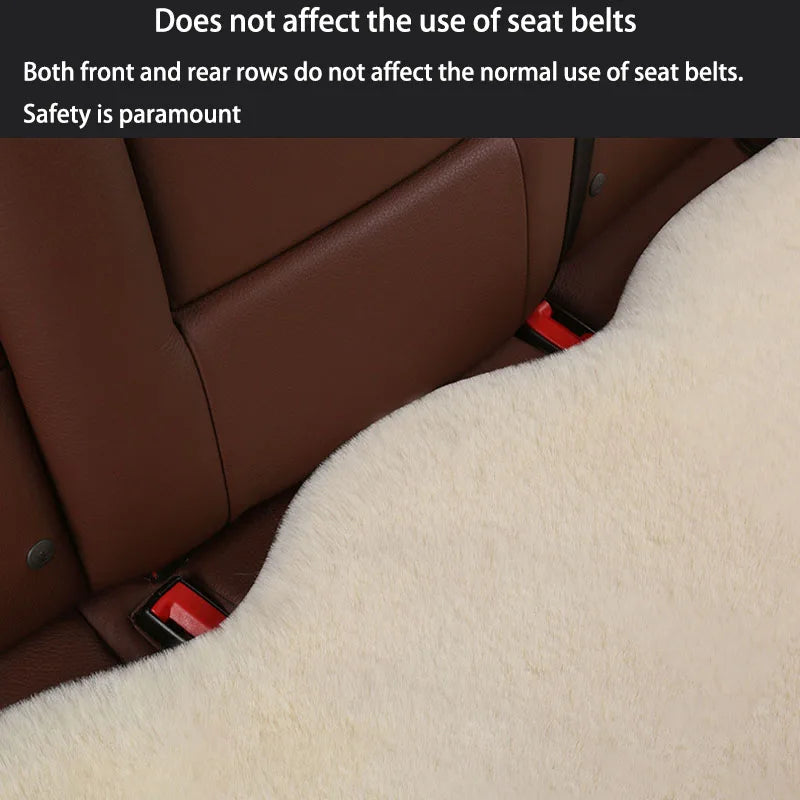 Car Winter Plush Rabbit Fur Non-slip Warmth Thickened Cushion
