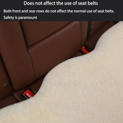 Car Winter Plush Rabbit Fur Non-slip Warmth Thickened Cushion