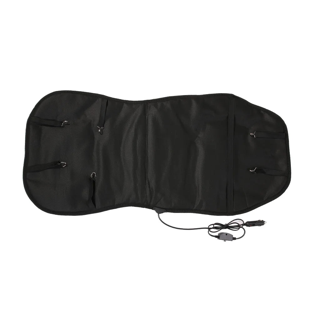 12V Heated Car Seat Cushion Cloth/Flannel Car Seat Heater Winter Warmer Seat Heating Car