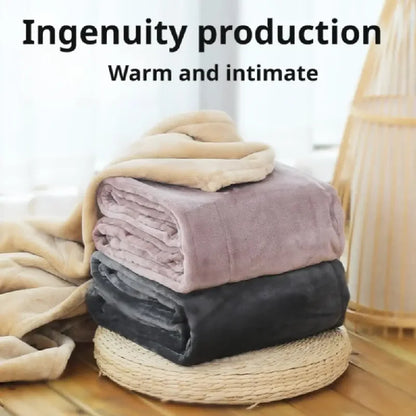 USB Heated Blanket Coral Velvet Shawl Wearable Electric Blanket Winter Body Warmer for Home Office Car
