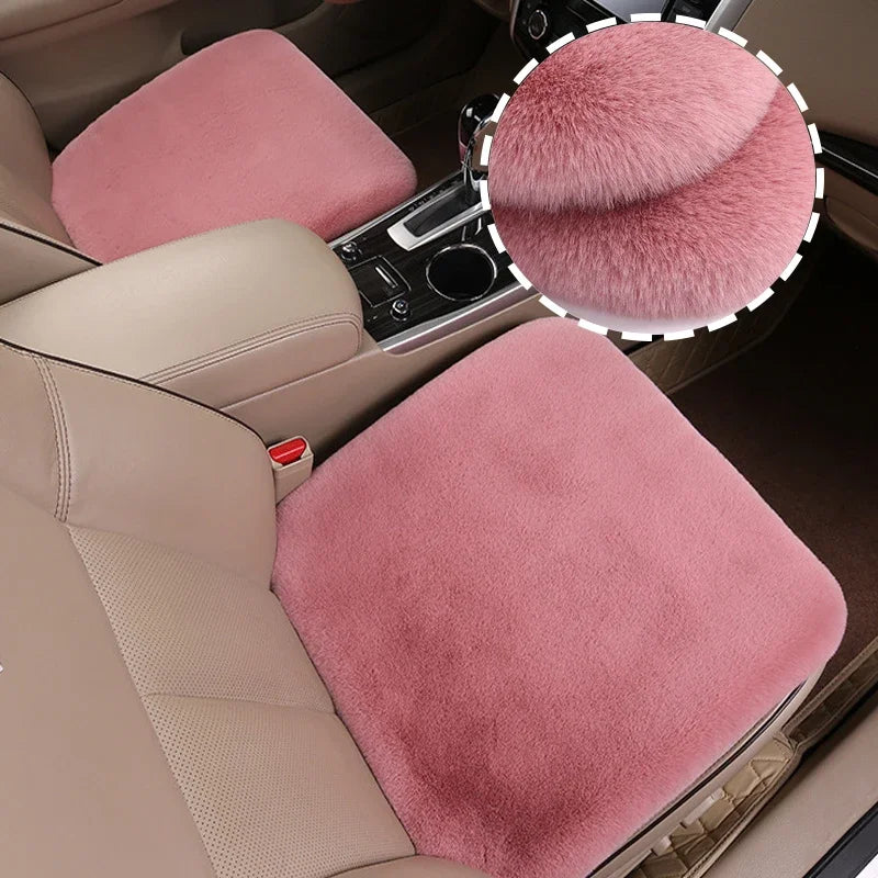 Universal Car Front Seat Plush Winter Warm Soft Seat Cushion