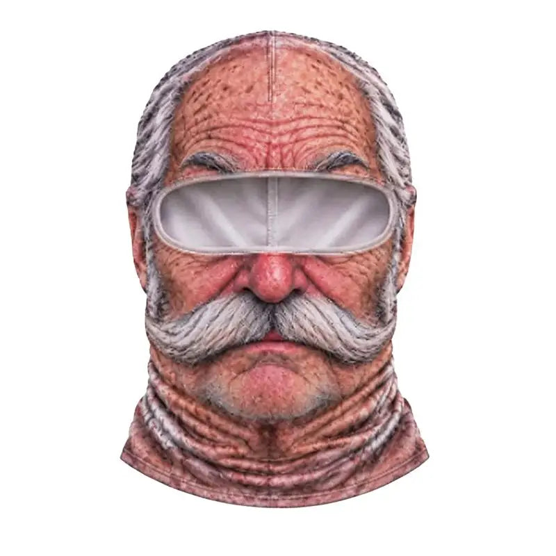 Funny 3D Face Balaclava Hat Full Face Motorcycle Riding Skiing Face Mask
