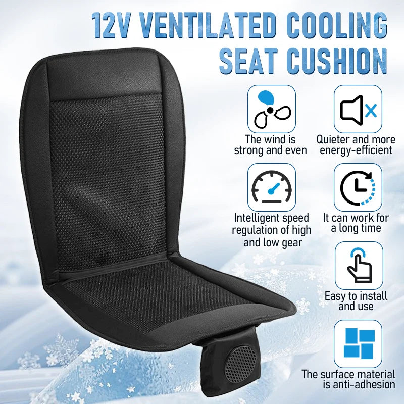 Car 3D Spacer DC 12V Summer Cool Air Seat Cushion