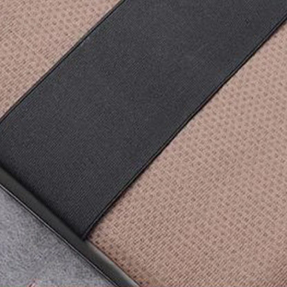 Car Universal Armrest Cushion Quilted Leather Enhance Comfort Oraganizer