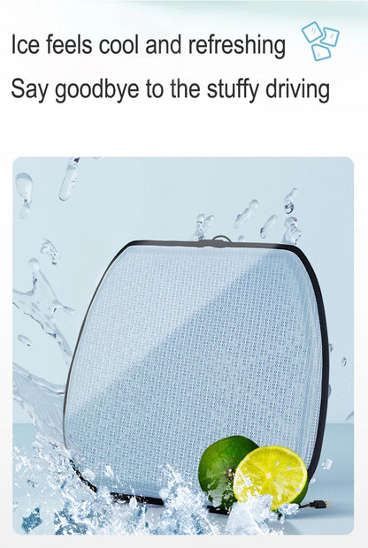 Car USB Ventilated Cooling 6 Fans Gel Seat Cushion Pad