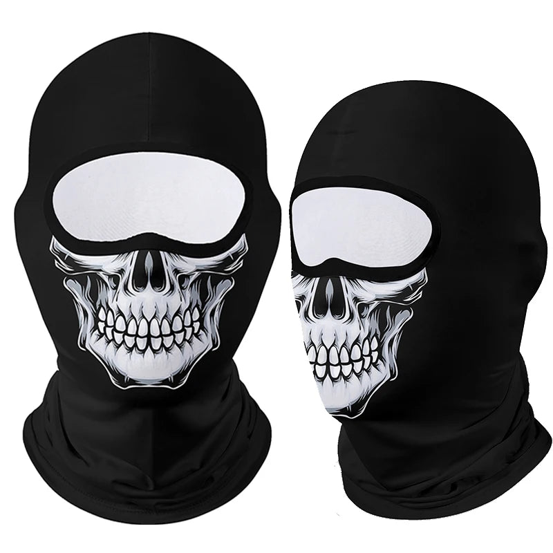 Motorcycle Face Mask Clown Ghost Skull Breathable Windproof UV Sun Dust Protective Mask