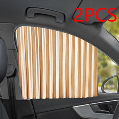 2PCS Car Magnetic Sunshade Window Curtain Privacy Sun UV Protection