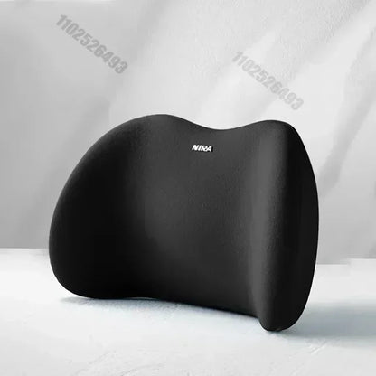 Car Headrest Lumbar Support Seat Cushion Backrest Set