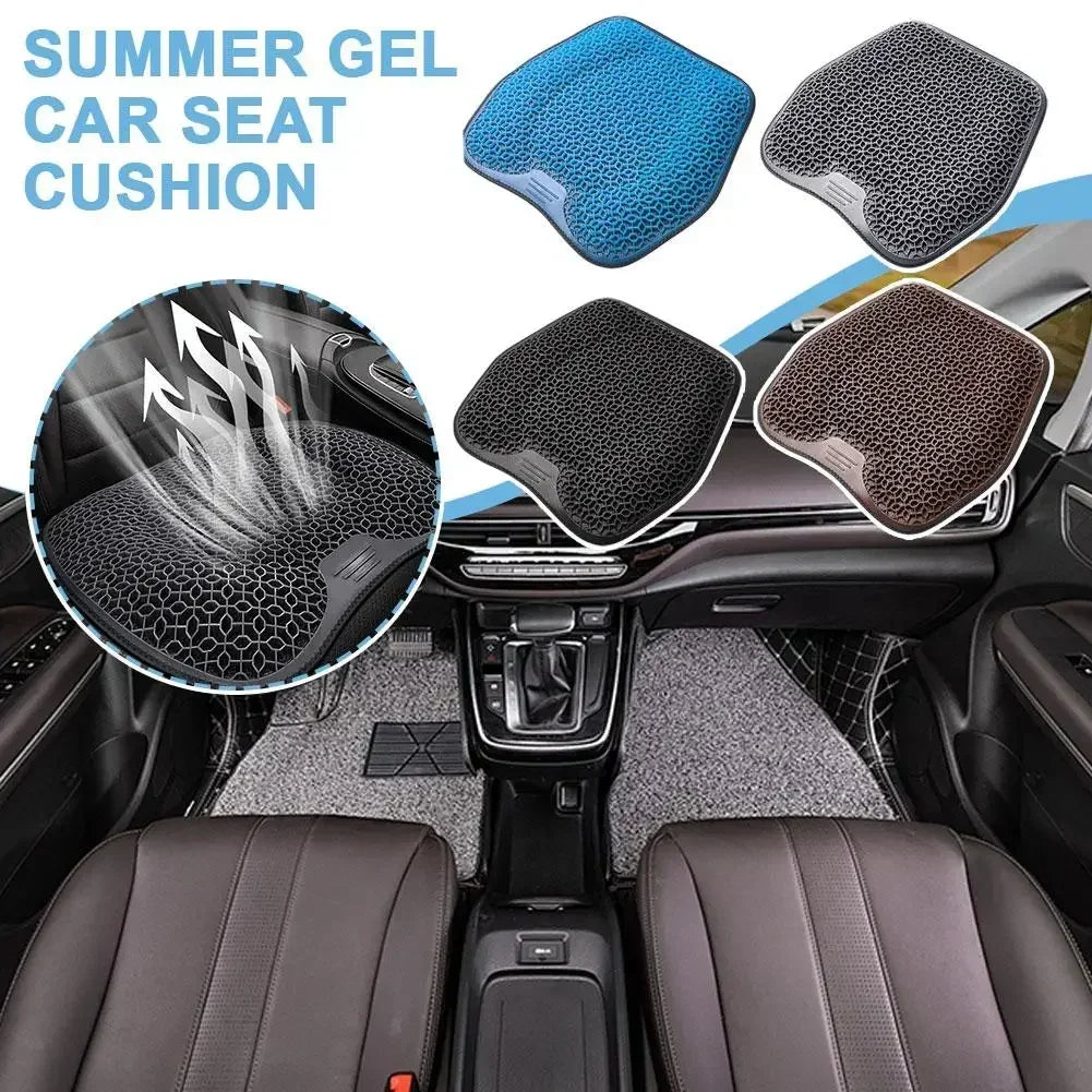 Car Gel Summer Cool Memory Foam Seat Cushion Backrest Universal Cushion