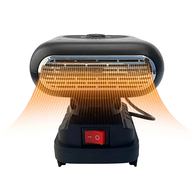 Car Winter Heater Dual USB Ports Defrost Cooling and Heating Dual Function Fan
