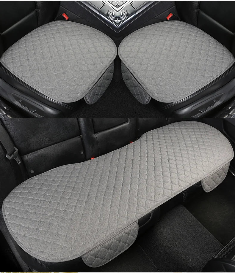 Car Linen Quilted Embroidered Cushion Four Seasons Universal Three-piece Set