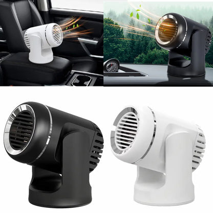 Car 360° Rotate 3 Adjustable Power Heating Fans