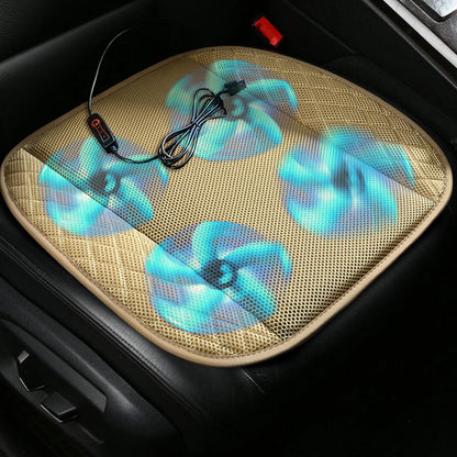 12V Cooling Car Seat Cushion Cover With Air Ventilated Fan Conditioned Cooler
