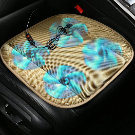 12V Cooling Car Seat Cushion Cover With Air Ventilated Fan Conditioned Cooler