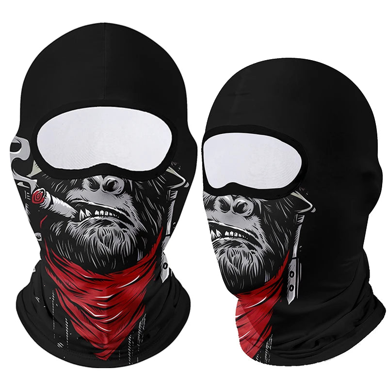 Motorcycle Face Mask Clown Ghost Skull Breathable Windproof UV Sun Dust Protective Mask