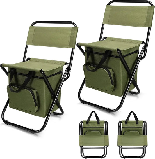 Camping Fishing Beach Stool Detachable Portable Backrest Lightweight Folding Chair