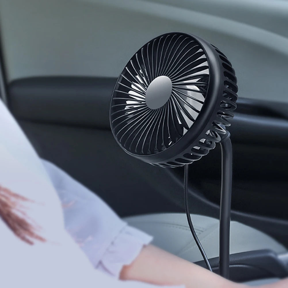 Car USB 3 Speed Powerful Quiet Rotatable Cooler Fan