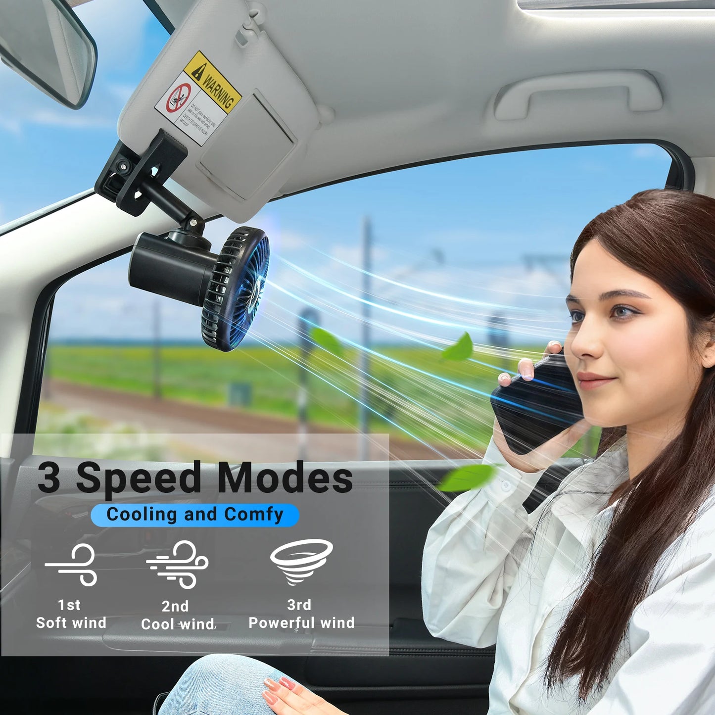 Car Summer USB Air Conditioner Ambient Fans