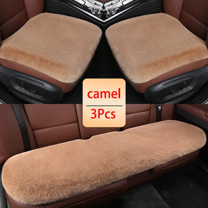 Car Winter Plush Rabbit Fur Non-slip Warmth Thickened Cushion