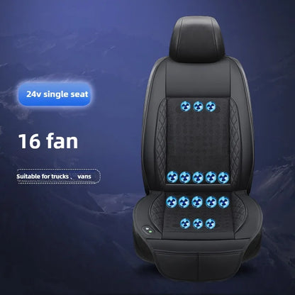 Car 12V/24V Universal Ventilated Seat Cooling 12 Fans Cushion