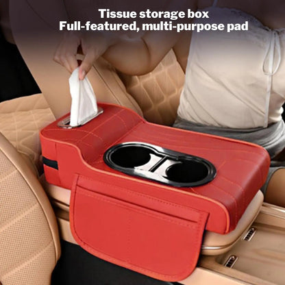 Car Armrest Cover Heightening Pad Storage Organizer