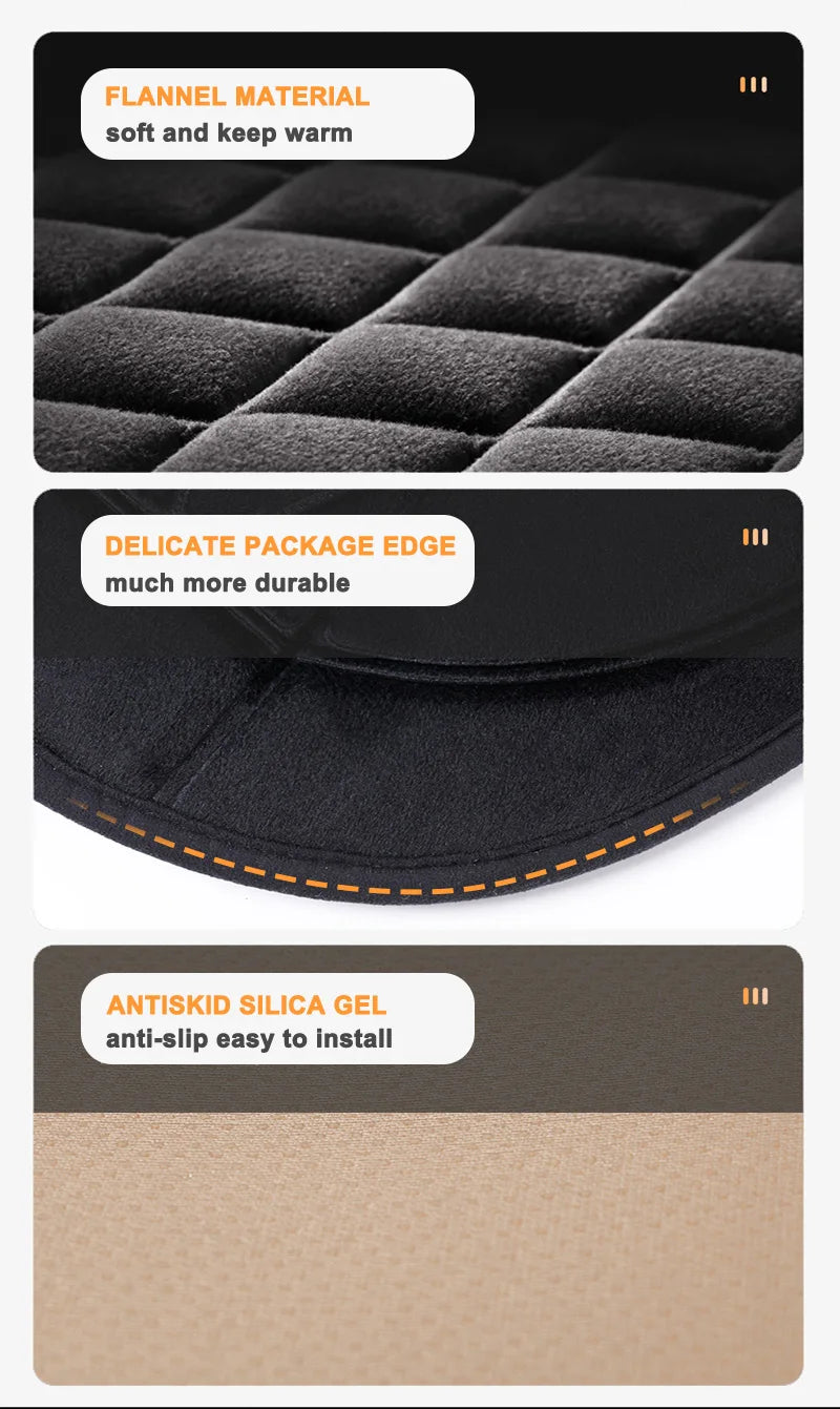 Car Heated Seat Cover 12/24V 30‘ Fast Heating Seat Cushion Universal Car Heater