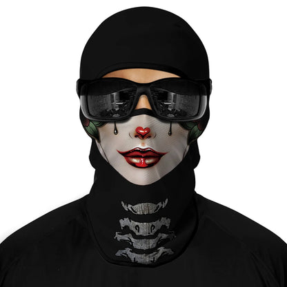 Motorcycle Full Face Sun Protection Lining Summer Breathable Skull Halloween Masks