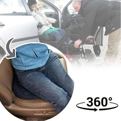 Car Non-Slip Polyester Fiber 360° Rotating Seat Cushion