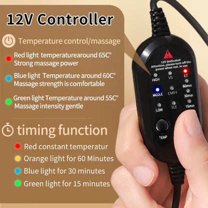 Electric Heated Vest Massage Shawl  3-Level Heat Timer Shoulder Back Muscle Relax