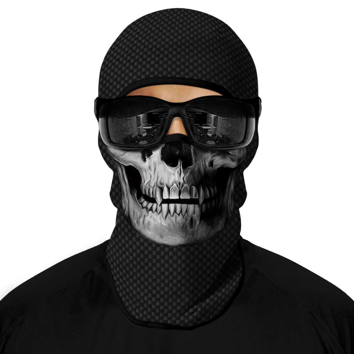 Motorcycle Full Face Sun Protection Lining Summer Breathable Skull Halloween Masks
